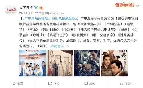 共抗疫情顯擔當，湖北廣電獲贈多部精品影視劇版權助力抗疫宣傳